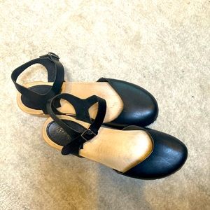 Black Swedish Hasbeens sandals